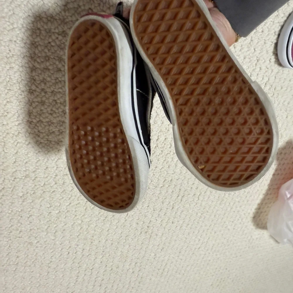 Vans Black and White Toddler High-Top Sneakers